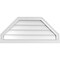 Ekena Millwork Octagonal Top Surface Mount PVC Gable Vent w/ 2"W x 2"P Brickmould Sill Frame, 36"W x 16"H GVPOT36X1603SN - alternate 1